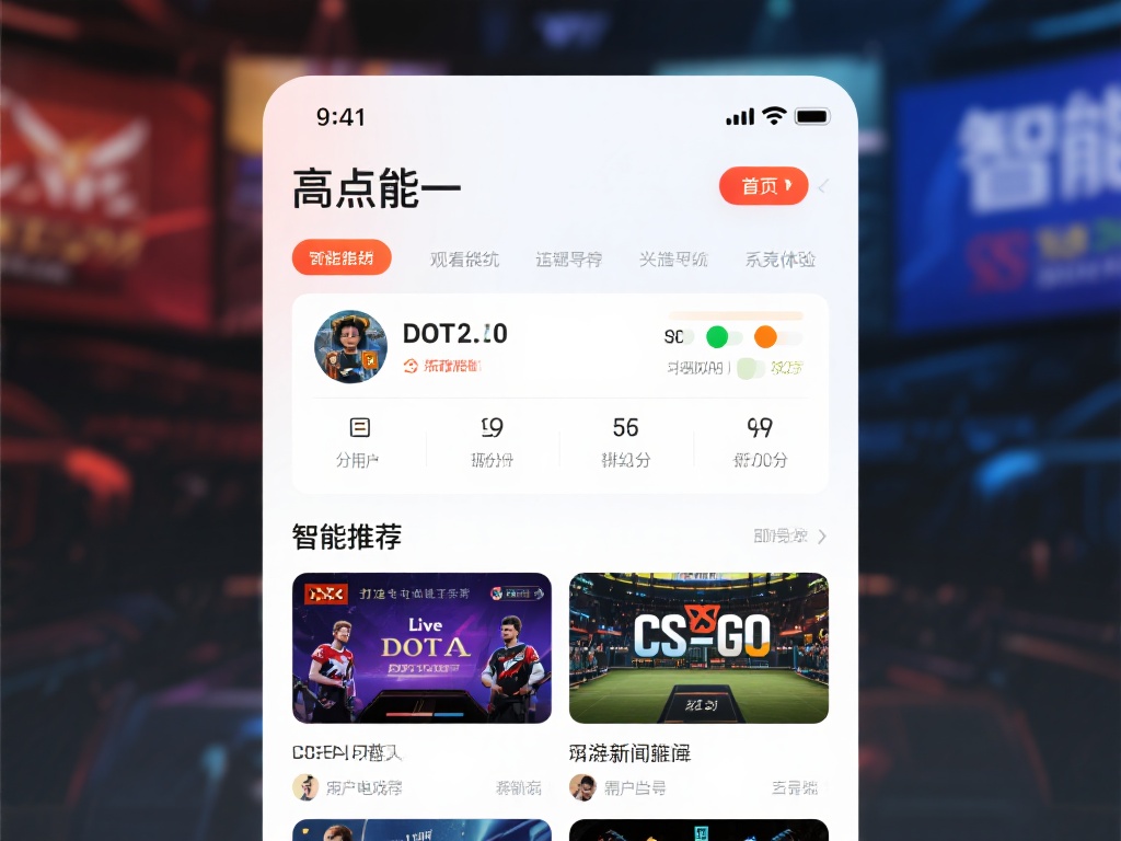 亮点一：智能推荐系统，打造专属电竞体验
首页最引